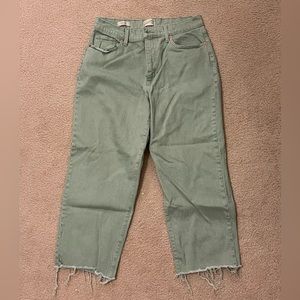 Women's High-Rise Straight Fit Cropped Jeans
